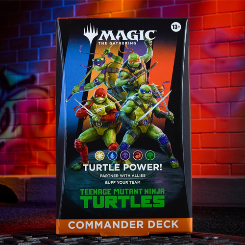 Magic: The Gathering | Teenage Mutant Ninja Turtles - Commander Deck - Turtle Power! | Collectible Trading Card Game