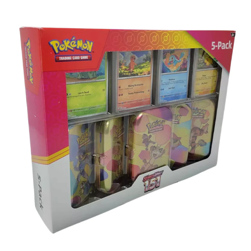Pokemon Scarlet & Violet 151 Costco Exclusive Mini Tin 5-Pack Set