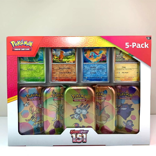Pokemon Scarlet & Violet 151 Costco Exclusive Mini Tin 5-Pack Set