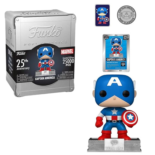 Funko Pop Marvel Classics 25th Anniversary-Captain America (NYCC 2023)