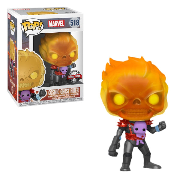 Funko Pop Marvel Cosmic Ghost Rider with Baby Thanos special edition