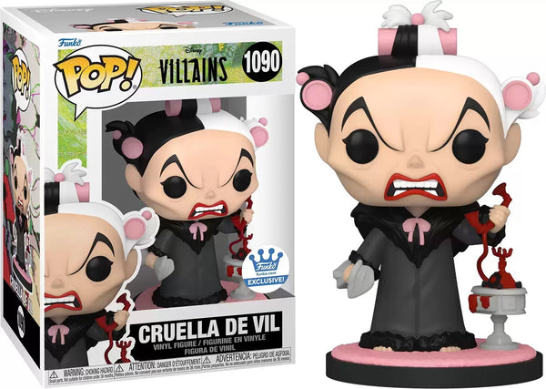 Funko Pop Disney Villains-101 Dalmatians - Cruella De Vil (Holding Phone)special edition