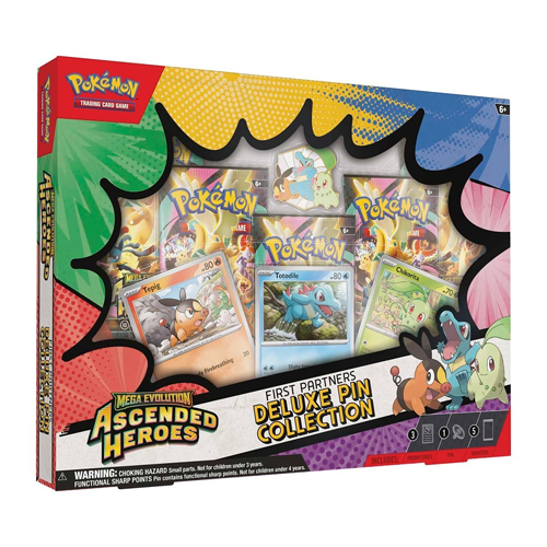 Pokemon Mega Evolution-Ascended Heroes First Partners Deluxe Pin Collection