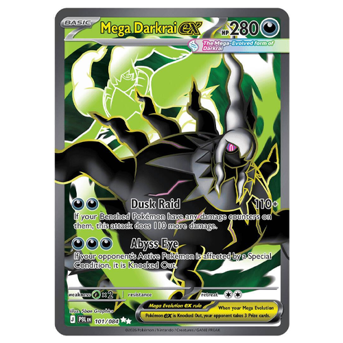 Pokemon Pitch Black Mega Darkrai ex #101