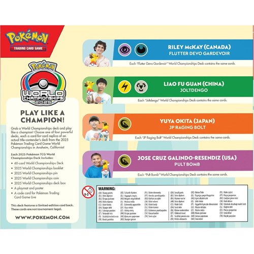 2025 Pokemon World Championship Decks (Choose Your Deck)