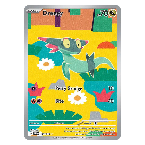 Pokemon Mega Evolution Ascended Heroes Dreepy #247 Illustration Rare