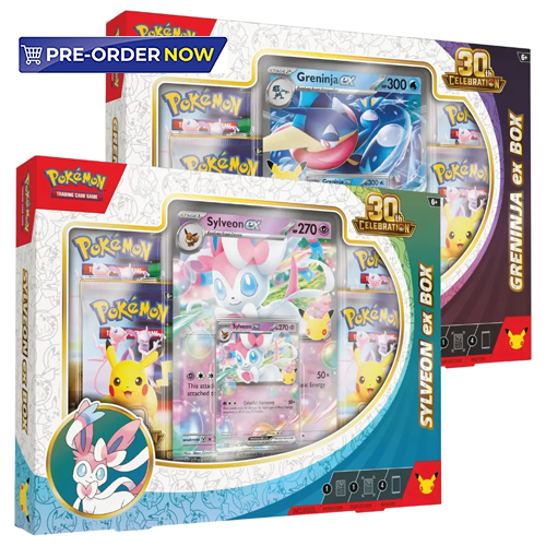 Pre-Order Pokemon 30th Celebration Sylveon/Greninja Ex Box (1 Box)