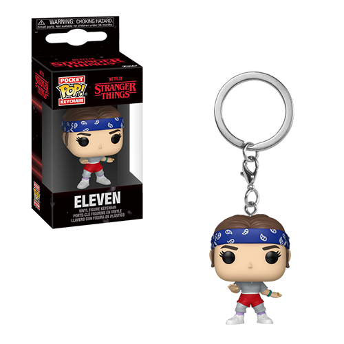 Funko Pop Keychain-Stranger Things season five-Eleven with Bandana