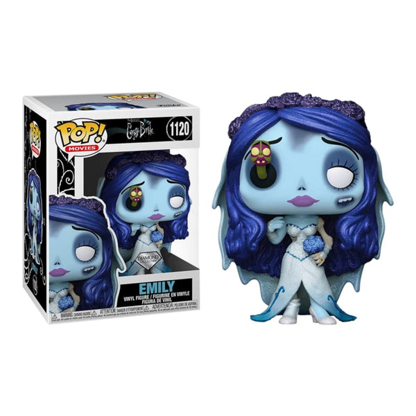 Funko Pop Movies Tim Burton's Corpse Bride - Emily with Maggot Diamond Glitter