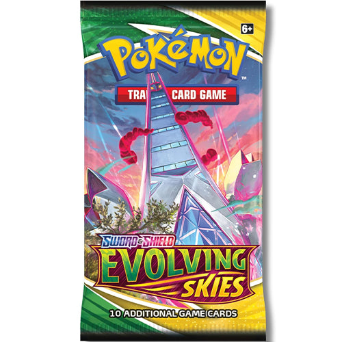 Pokemon TCG: Sword & Shield-Evolving Skies Booster Pack(10 Cards)