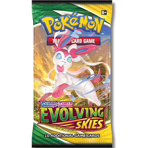 Pokemon TCG: Sword & Shield-Evolving Skies Booster Pack(10 Cards)