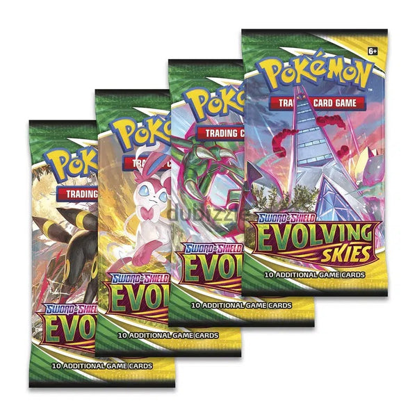Pokemon TCG: Sword & Shield-Evolving Skies Booster Pack(10 Cards)