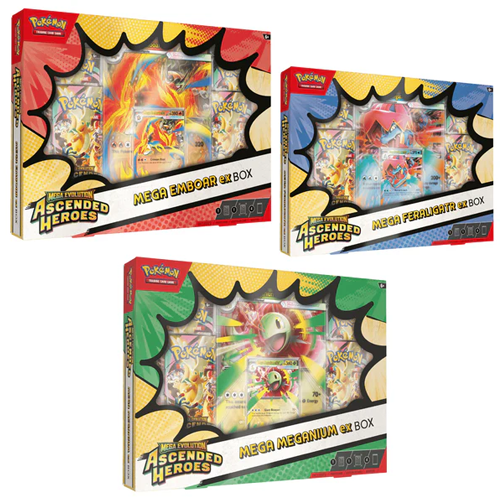 Pokemon Mega Evolution Ascended Heroes Mega Ex Box