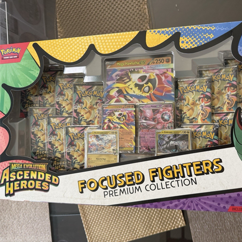 Pokemon TCG: Mega Evolution Ascended Heros Focused Fighters Premium collection