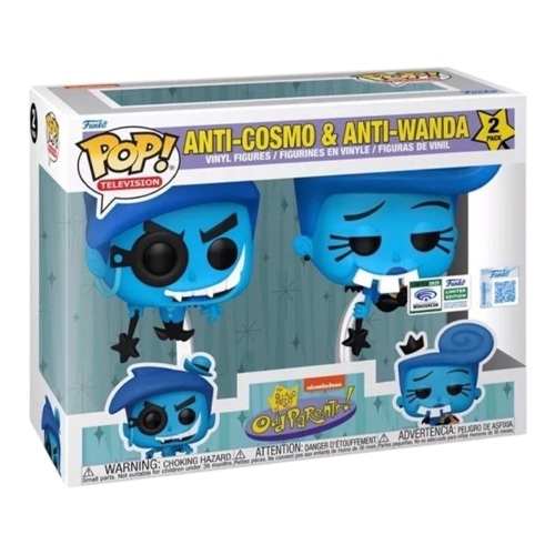 (طلب مسبق) Funko Pop Television The Fairly Odd Parents-Anti-Cosmo & Anti-Wanda 2-Pack *ملصق Wondercon 2025*