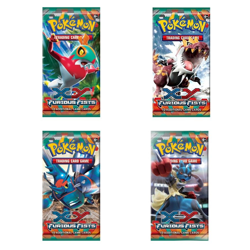 2014 Pokemon XY Furious Fists Booster Pack(10 cards)