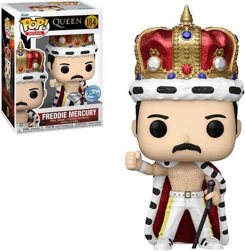 Funko Pop Rocks- Queen - Freddie Mercury King (Diamond Glitter)