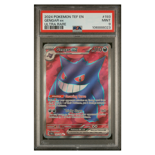 PSA 9 Pokemon 2024 Temporal Forces Gengar EX Ultra Rare #193