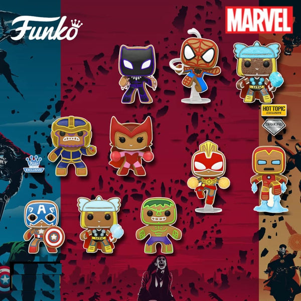 Funko Pop! Marvel Holiday Gingerbread Collection