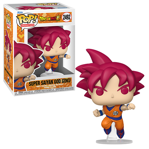 Funko Pop Animation-Dragon Ball Super-Super Saiyan God Goku (Punching)
