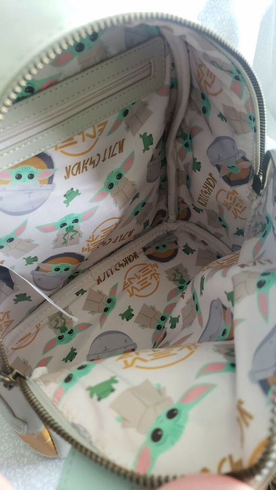 baby yoda loungefly mini backpack Loungefly Baby Yoda Star Wars The Mandalorian The Child Cradle Mini Backpack