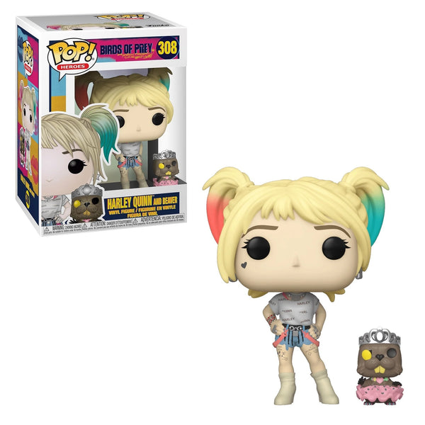 Funko DC  Pop heroes-Birds of Prey (2020) - Harley Quinn and Beaver