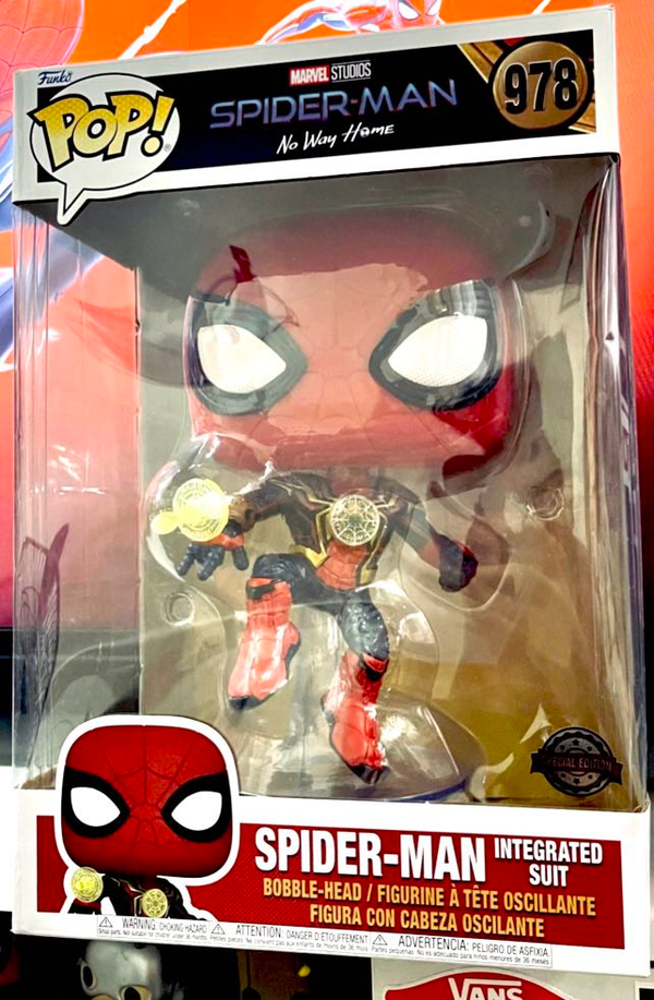 Funko pop Jumbo 10 inch Marvel Spider-Man:No Way Home -spider-Man(special edition)