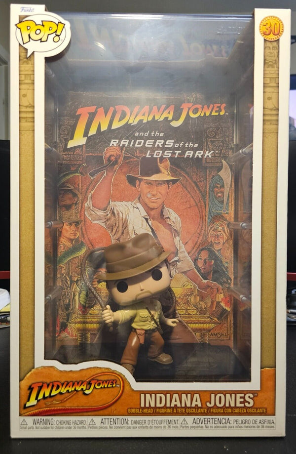 Funko Pop! Movies Poster  Indiana Jones and the Raiders of the Lost Ark Figure #30 with Case