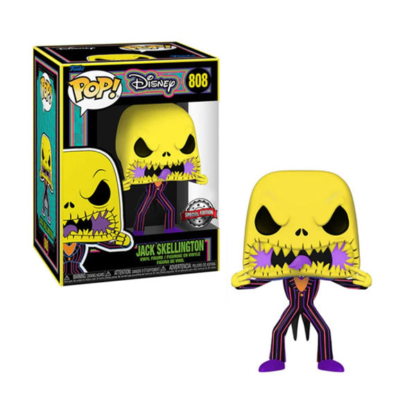 Funko Pop Disney's The Nightmare Before Christmas - Jack Skellington with Scary Face (Blacklight)