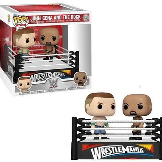 funko Sports Pop MOMENT-WWE John Cena vs The Rock WrestleMania XXVIII