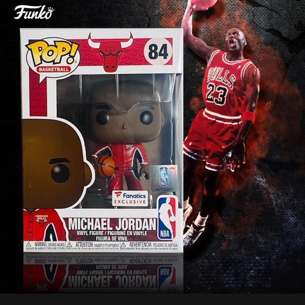 Funko Pop Sports NBA: Michael Jordan in Red Warm-Up Suit (Fanatics exclusive)