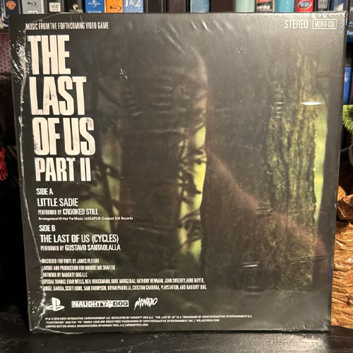 The Last Of Us Part II 7in Vinyl Single Mondo Exclusive Blue n Black Swirl (Sealed)
