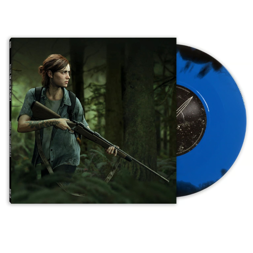 The Last Of Us Part II 7in Vinyl Single Mondo Exclusive Blue n Black Swirl (Sealed)