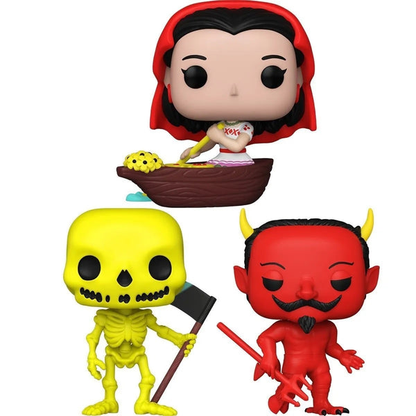 Funko Pop Board Games: Loteria Set of 3 - La Chalupa La Muerte El Diablito