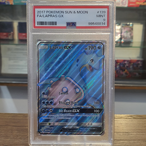 Psa 9 Graded 2017 Pokemon Sun & Moon Lapras GX #139