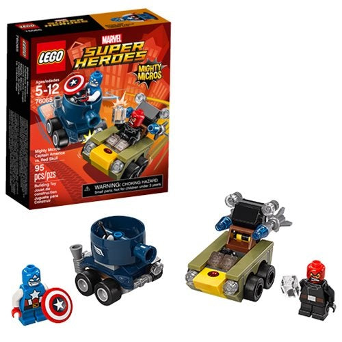 LEGO Super Heroes Mighty Micros: Captain America vs Red Skull 76065 Building Kit (95 Piece)(Retired)