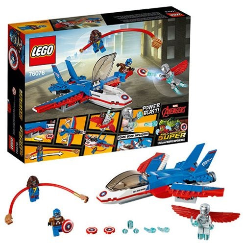 LEGO Super Heroes Captain America Jet Pursuit 76076 Building Kit (160 Pieces)(Retired)