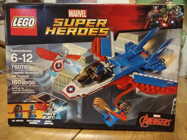 LEGO Super Heroes Captain America Jet Pursuit 76076 Building Kit (160 Pieces)(Retired)