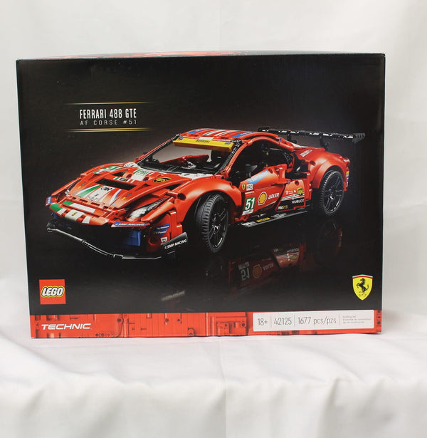 LEGO Technic 42125 Ferrari 488 GTE “AF Corse #51” -Champion GT Series Sports Race Car