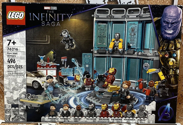 LEGO 76216 Marvel the infinity saga Iron Man Armory