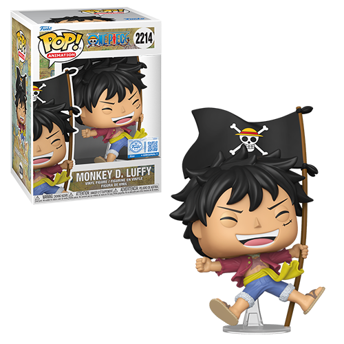 Funko Pop Animation:One Piece Monkey D. Luffy with Flag
