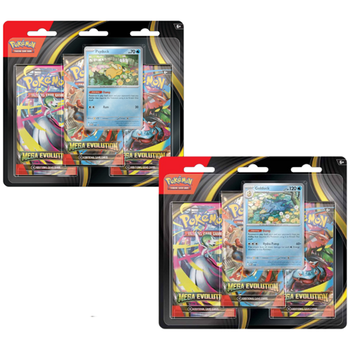 Pokemon Mega Evolution 3 Pack Blister (Golduck / Psyduck)