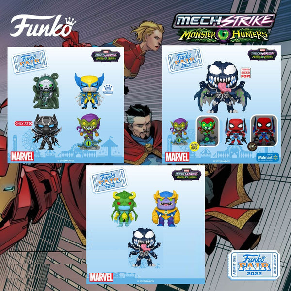 Funko Pop! Marvel Mech Strike: Monster Hunters collection