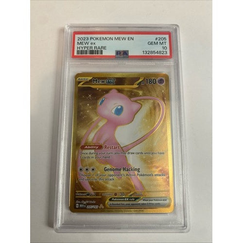 PSA 10 Pokemon 2023 Scarlet & Violet 151 Mew ex 205/165 Gold Hyper Rare