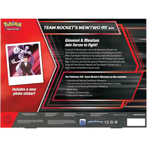 Poemon TCG: Team Rocket’s Mewtwo ex Box 