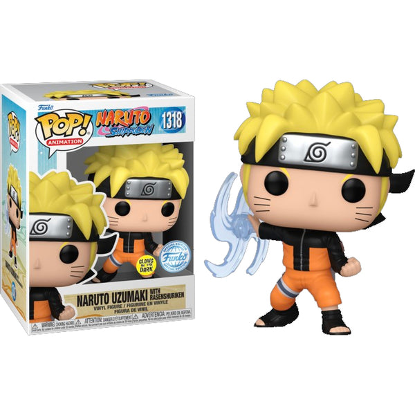 Funko Pop Animation- Naruto: Shippuden - Naruto Uzumaki with Rasenshuriken (Glow-in-the-Dark)