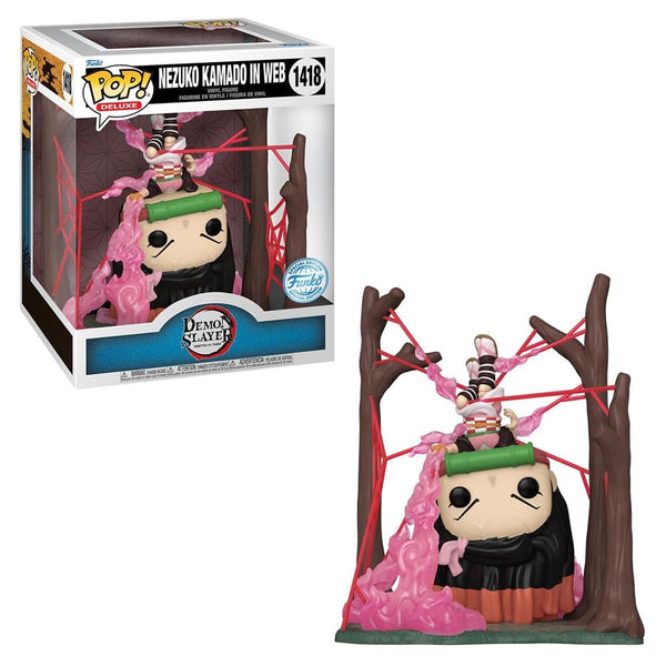 Funko Pop Deluxe Animation Demon Slayer - Nezuko Kamado in Web Glow in the Dark