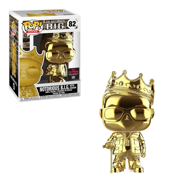 Funko POP! Rocks the Notorious B.I.G with crown (Gold Chrome) toy tokyo exclusive