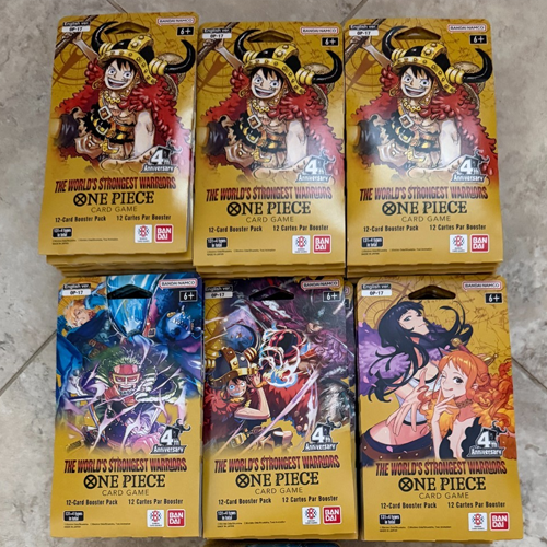 One Piece OP-17 The World's Strongest Warriors Sleeved Booster Pack (English)