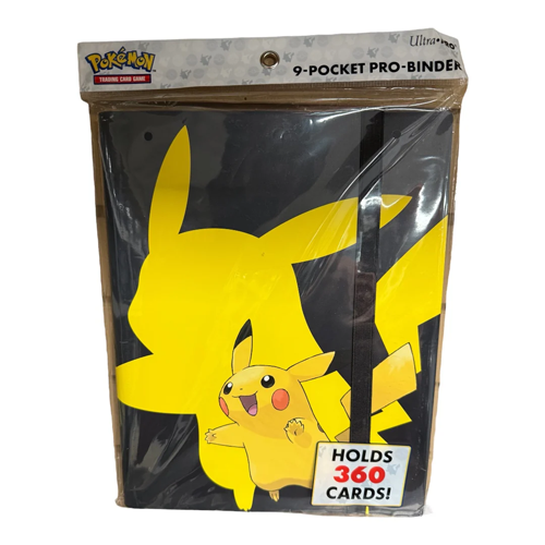 Ultra Pro 9-Pocket Pokemon Full-View Pikachu Binder(360 cards)